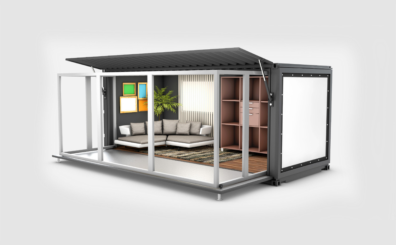 kontejnérový<br />modul obývací pokoj